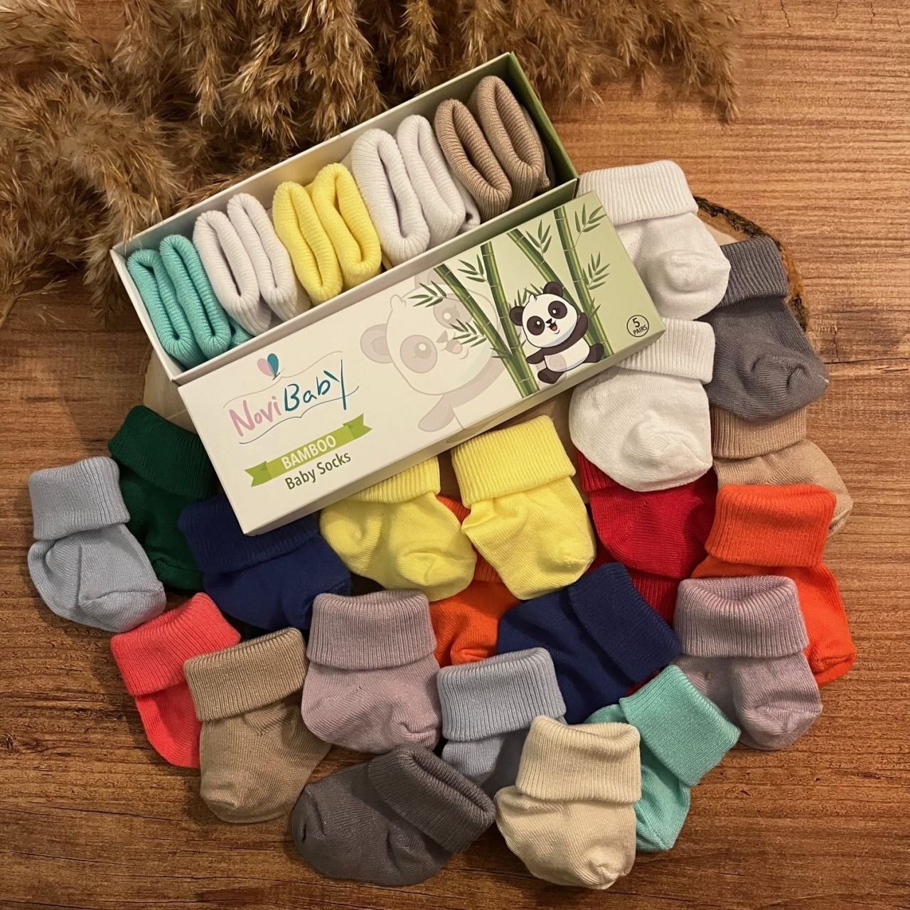 Novibaby Bambu Yenidoğan Bebek Çorapları