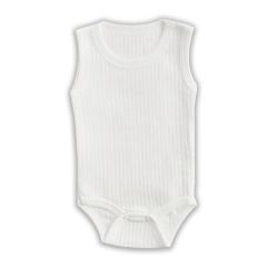 5'li Ribana Bebek Atlet Body Zıbın Raporlu Çıtçıtlı Beyaz 100% Pamuk - Ribana Bebek Body Zıbın