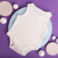 10'lu Bebek Atlet Body Zıbın Çıtçıtlı Beyaz 100% Pamuk - Beyaz Bebek Body Zıbın