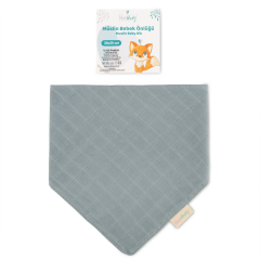 Novibaby 4'lü Müslin Bebek Fular Önlük Mama Önlüğü Salya Bezi Ağız Mendili Bandana 30x30cm