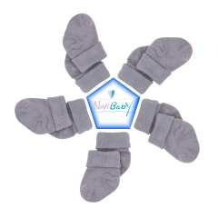 5'li Bambu Yenidoğan Bebek Çorap I Cloud I Kız Erkek Bebek Çorabı