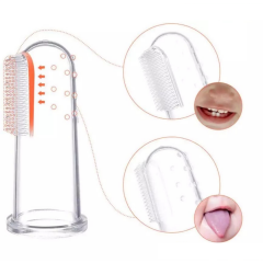 Novibaby Silikon Bebek Parmak Diş Fırçası - Finger Brush 0-3 Yaş - 4 Adet - Diş Kaşıyıcı