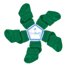 5'li Bambu Yenidoğan Bebek Çorap I Pine Green I Kız Erkek Bebek Çorabı