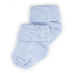 2'li Bambu Bebek Çorap I Dusty Blue I Mavi Yenidoğan Kız Erkek Bebek Çorabı