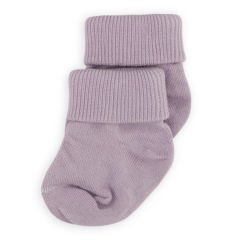 2'li Bambu Bebek Çorap I Purple I Lila Yenidoğan Kız Erkek Bebek Çorabı