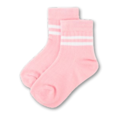 5'li Pamuklu Çocuk Kolej Soket Çorap Bebek Unisex Kız Kadın Erkek Okul Çorabı, Beyaz Siyah Pembe - Pembe
