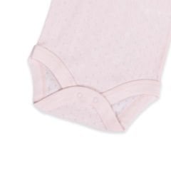 Jakarlı İp Askılı Bebek Body Zıbın Çıtçıtlı Pembe 100% Pamuk - Pembe Bebek Atlet Body Zıbın